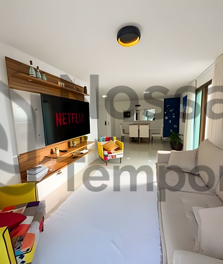 Cobertura Pé na Areia c/ Piscina e churrasqueira