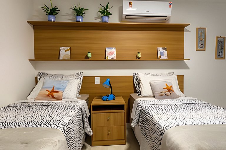 Cobertura Pé na Areia com 3 suítes c/ Piscina e churrasqueir