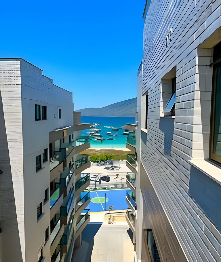 Cobertura Pé na Areia com 3 suítes c/ Piscina e churrasqueir