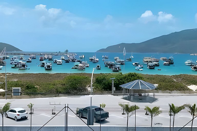 Cobertura Pé na Areia com 3 suítes c/ Piscina e churrasqueir