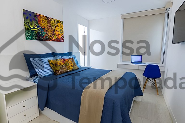 Cobertura Pé na Areia c/ Piscina e churrasqueira