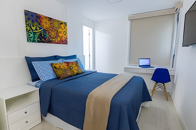 Cobertura Pé na Areia com 3 suítes c/ Piscina e churrasqueir