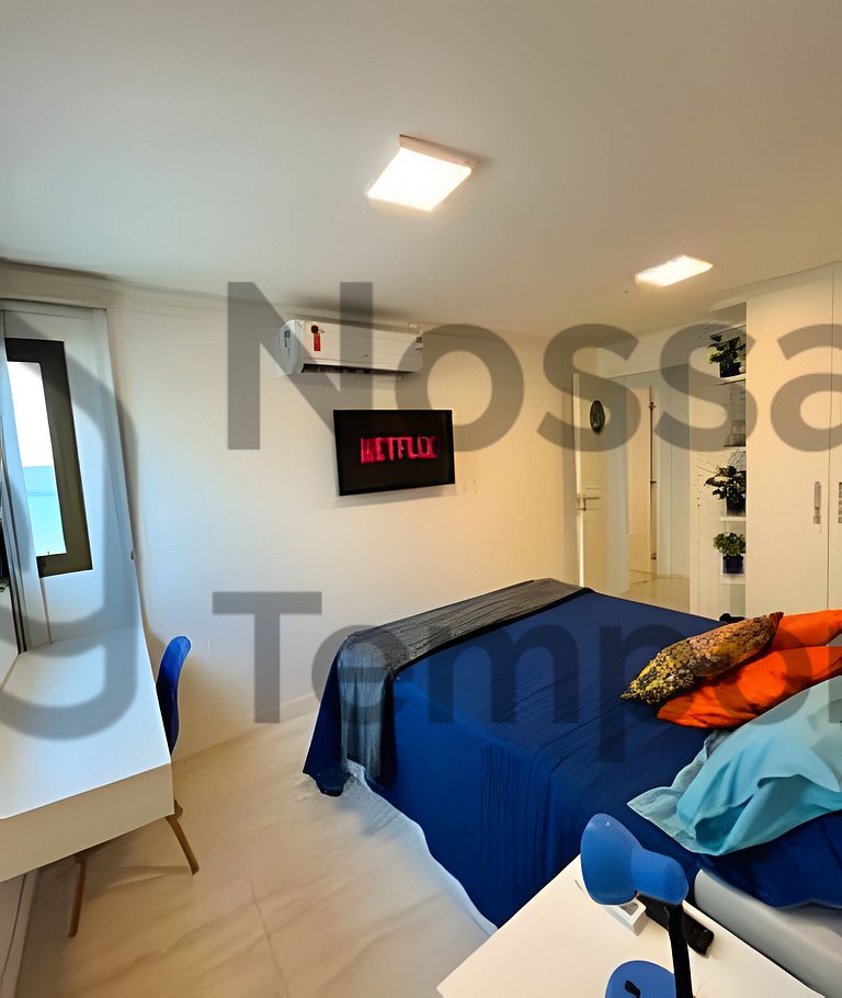 Cobertura Pé na Areia c/ Piscina e churrasqueira