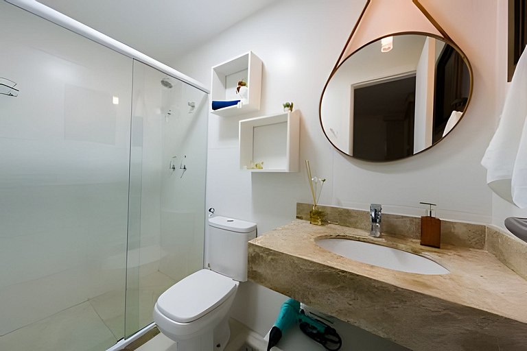 Cobertura Pé na Areia com 3 suítes c/ Piscina e churrasqueir