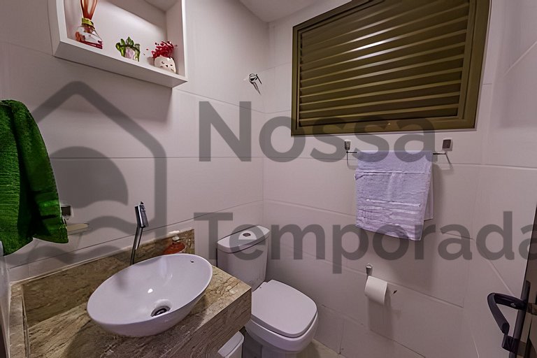 Cobertura Pé na Areia c/ Piscina e churrasqueira