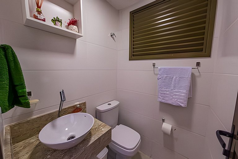 Cobertura Pé na Areia com 3 suítes c/ Piscina e churrasqueir