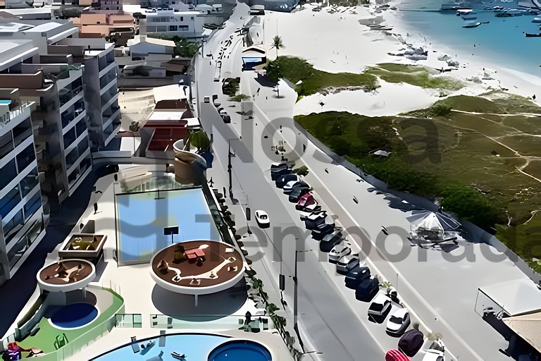 Cobertura Pé na Areia c/ Piscina e churrasqueira