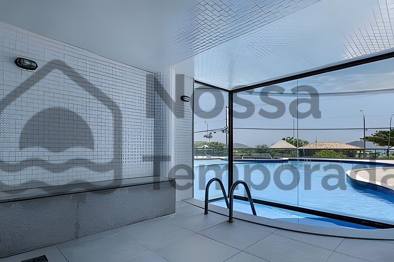 Cobertura Pé na Areia c/ Piscina e churrasqueira