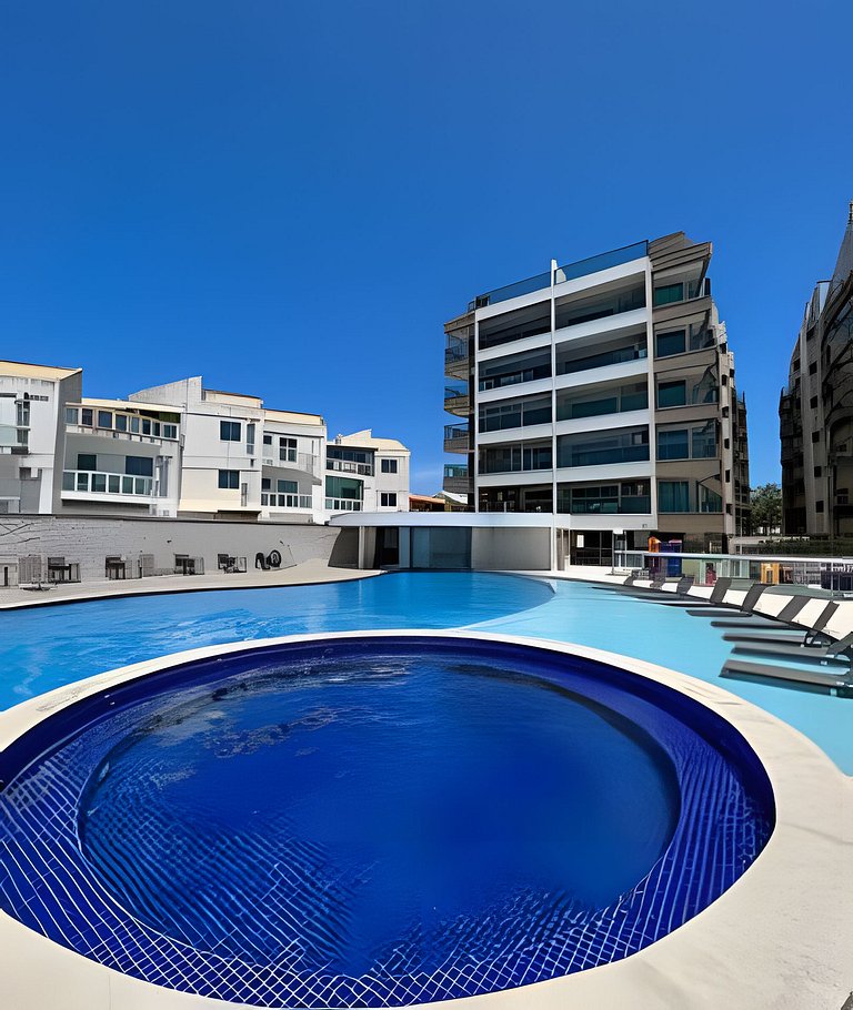 1-Min to Beach | Ocean View + Pool, Sauna & Cinema