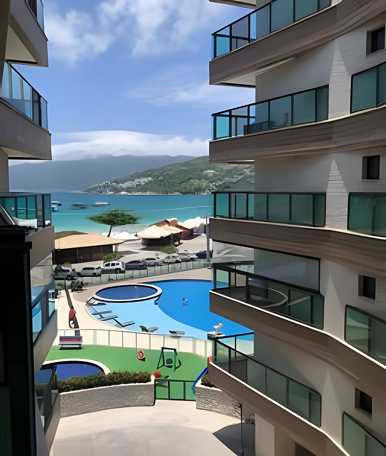 1 min da Praia | Piscina | Sauna | Cinema | Vista Mar