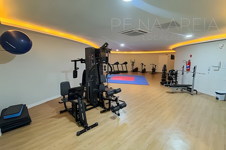 1 min da Praia | Piscina | Sauna | Cinema | Vista Mar