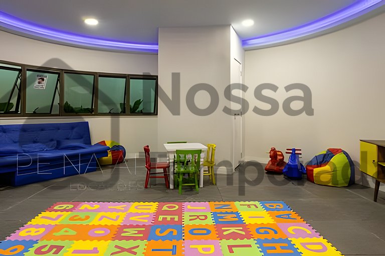 50 m da praia- Vista mar, piscina e churrasqueira