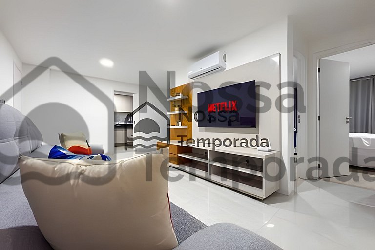 Apto Arraial – Vista Mar + Piscina a 50m da Praia