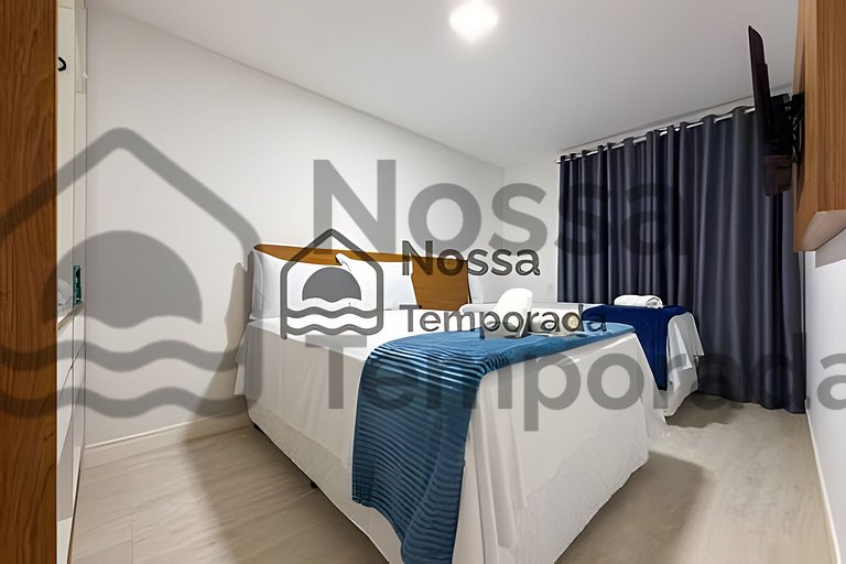 Apto Arraial – Vista Mar + Piscina a 50m da Praia