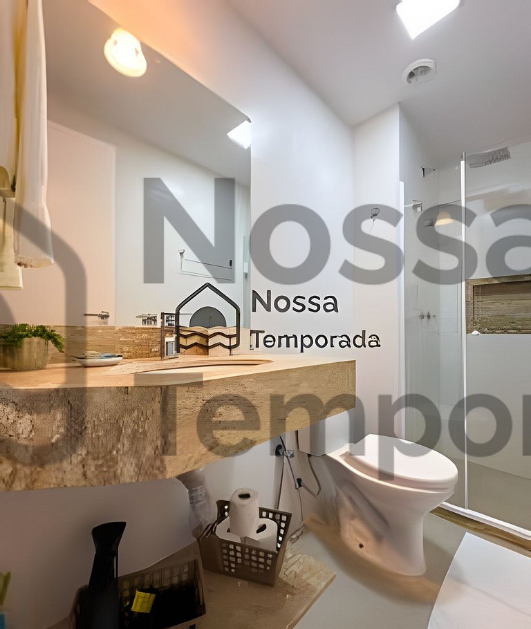 Apto Arraial – Vista Mar + Piscina a 50m da Praia