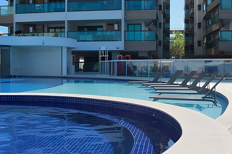 Modern apartment at Praia dos Anjos with barbecue grill
