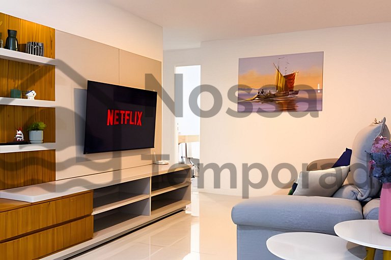 Apto 50m Praia dos Anjos - Piscina e Churrasqueira