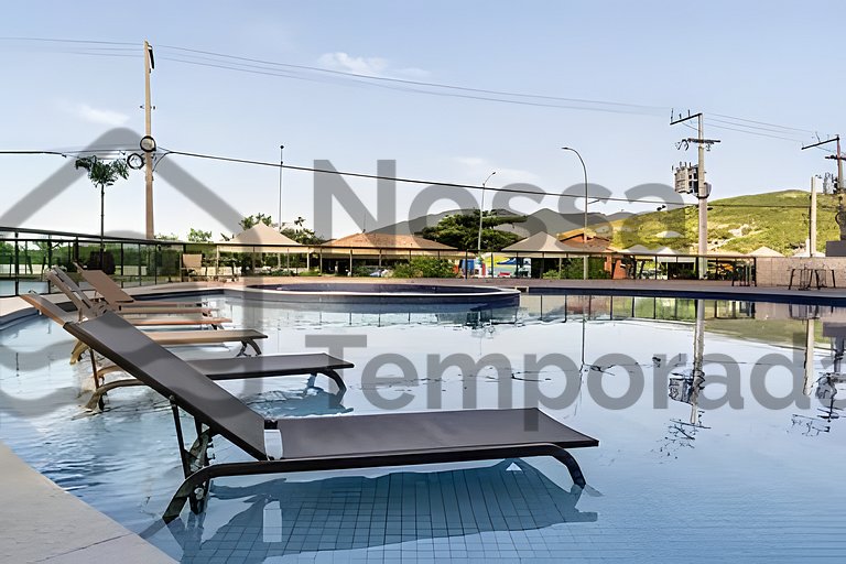 Apto 50m Praia dos Anjos - Piscina e Churrasqueira