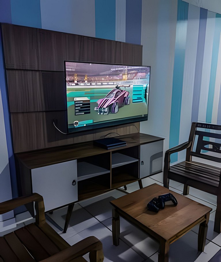 Apartamento moderno en Praia dos Anjos con parrilla