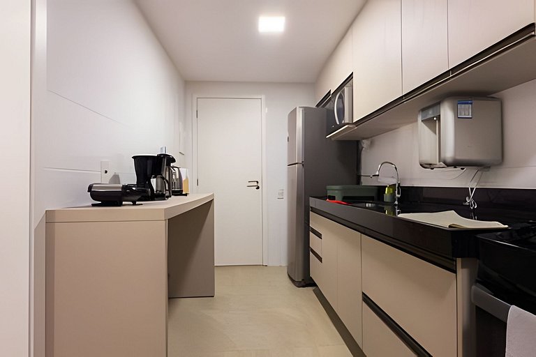 Modern apartment at Praia dos Anjos with barbecue grill