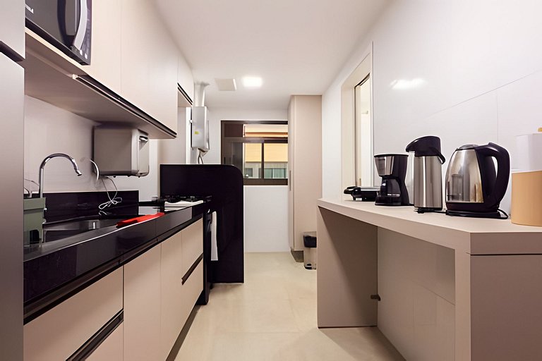 Modern apartment at Praia dos Anjos with barbecue grill