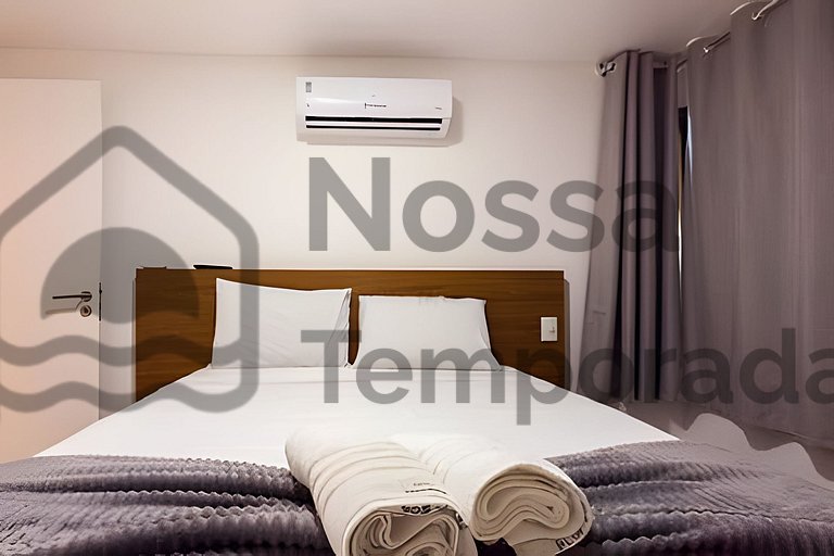 Apto 50m Praia dos Anjos - Piscina e Churrasqueira