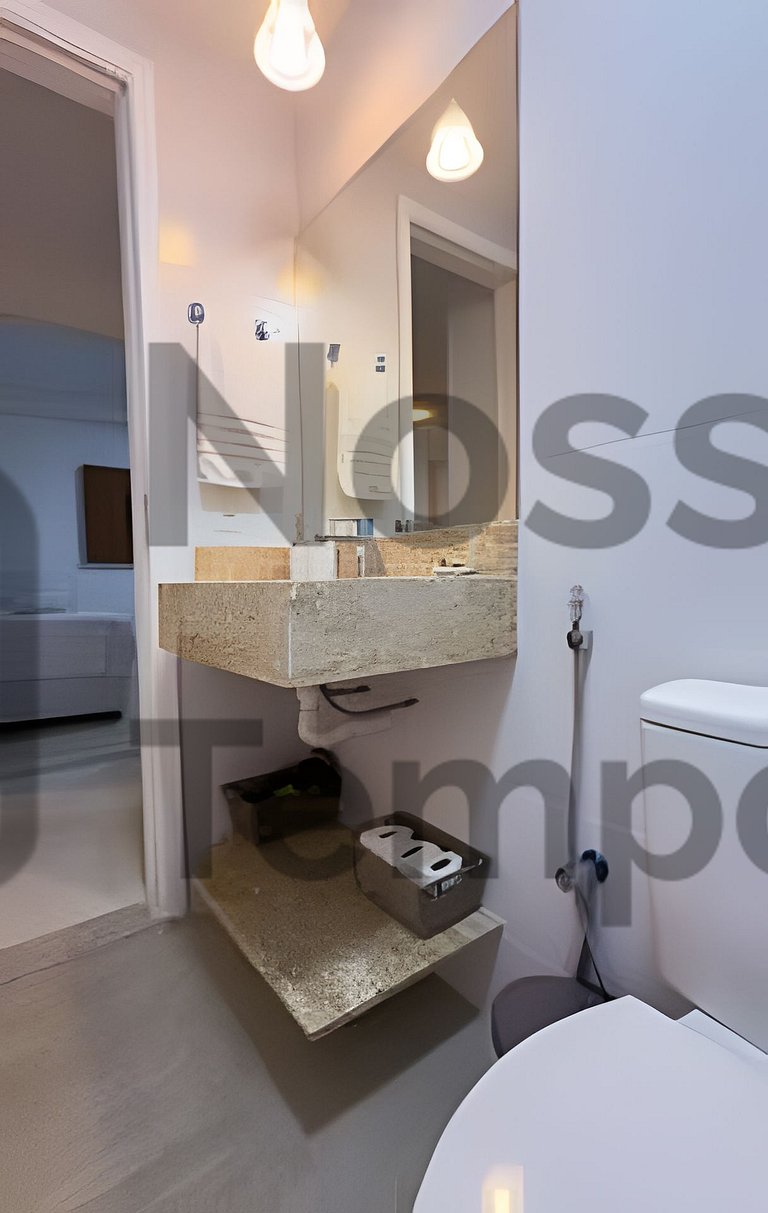 Apto 50m Praia dos Anjos - Piscina e Churrasqueira