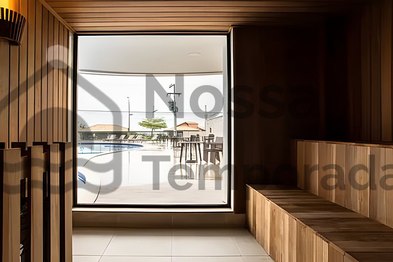 Apto 50m Praia dos Anjos - Piscina e Churrasqueira