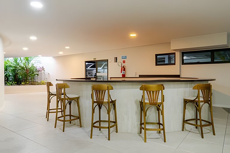 Modern apartment at Praia dos Anjos with barbecue grill