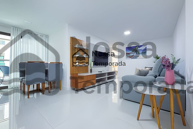 Apto Praia dos Anjos com Vista Mar e Piscina