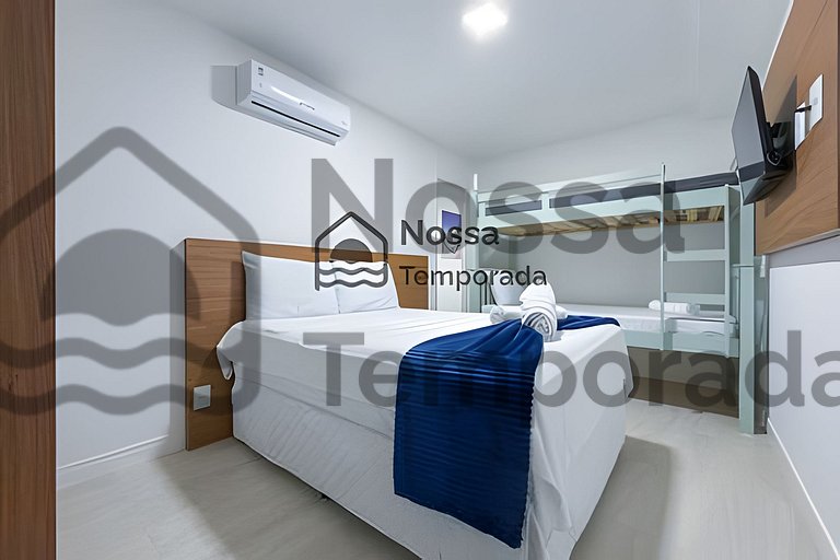 Apto Praia dos Anjos com Vista Mar e Piscina