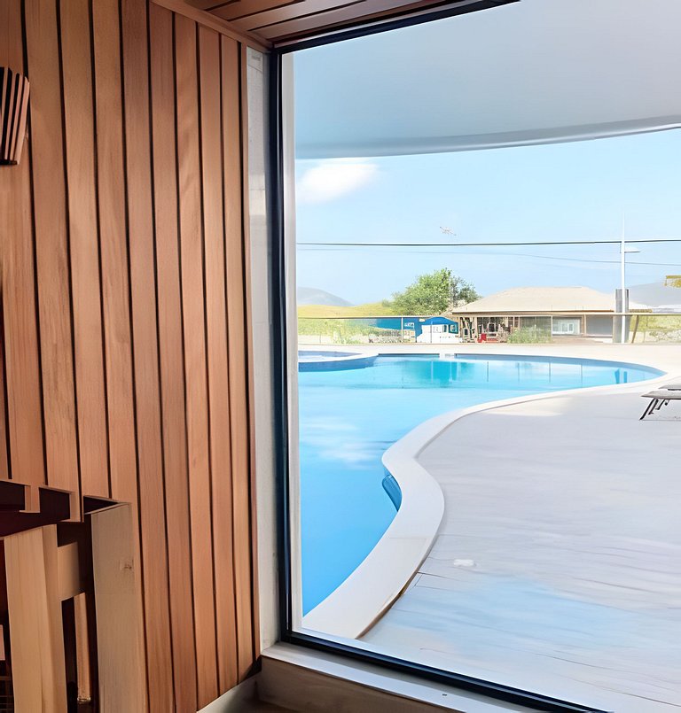 Apartment at Praia dos Anjos with Sea View and Pool
