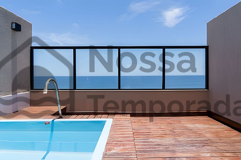 Cobertura com piscina c/ 2 quartos próximo a lagoa