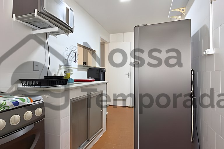 Ap 3 Quartos confortável a 300m da Praia do Forte