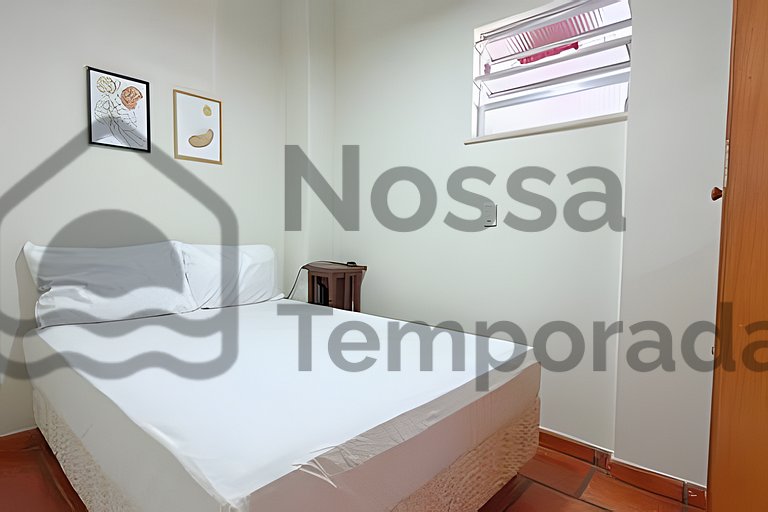 Ap 3 Quartos confortável a 300m da Praia do Forte