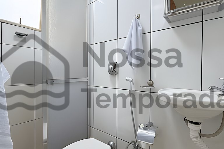 Ap 3 Quartos confortável a 300m da Praia do Forte