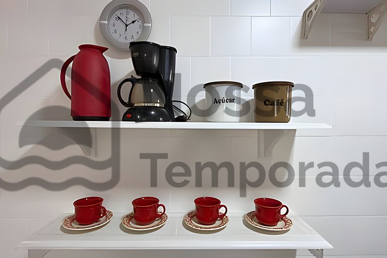 Ap 3 Quartos confortável a 300m da Praia do Forte