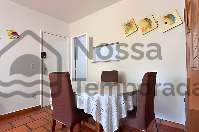 Ap 3 Quartos confortável a 300m da Praia do Forte