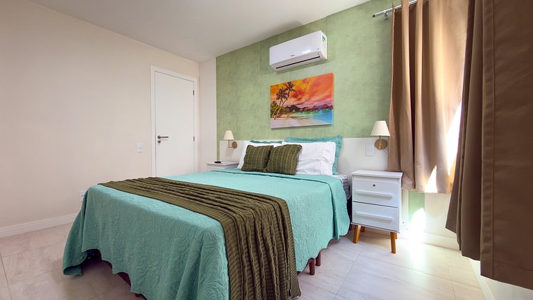 1 min da Praia | Piscina | Sauna | Cinema | Vista Mar