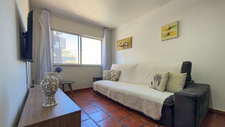 Ap 3 Quartos confortável a 300m da Praia do Forte