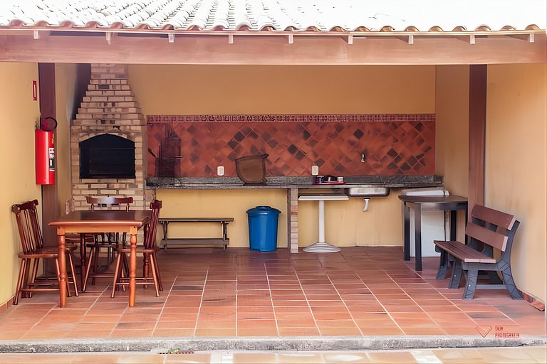 Ap 3 Quartos confortável a 300m da Praia do Forte