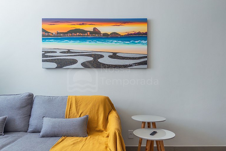 Apartamento em Copacabana | 5 min da Praia e do Forte | Ipan
