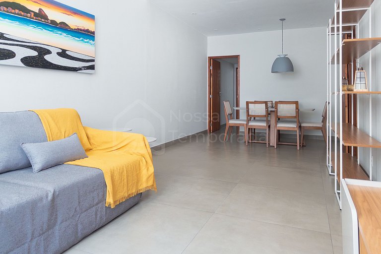 Apartamento em Copacabana | 5 min da Praia e do Forte | Ipan