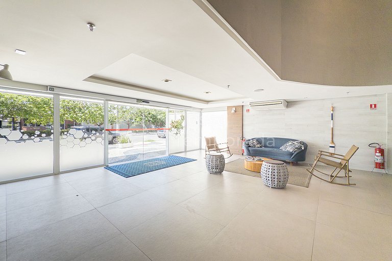 Modern flat in Passagem with pool, sauna, gym, and streaming
