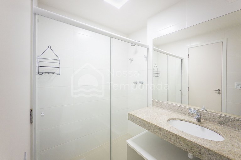 Flat moderno en Passagem con piscina, sauna, gimnasio y Netf
