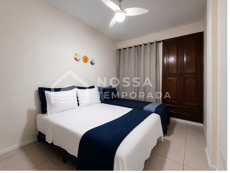 Apartamento por temporada a 350 metros de la Praia do Forte