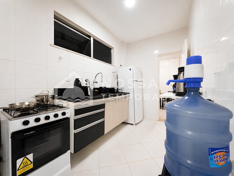 Apartamento para temporada a 350m da Praia do Forte em Cabo